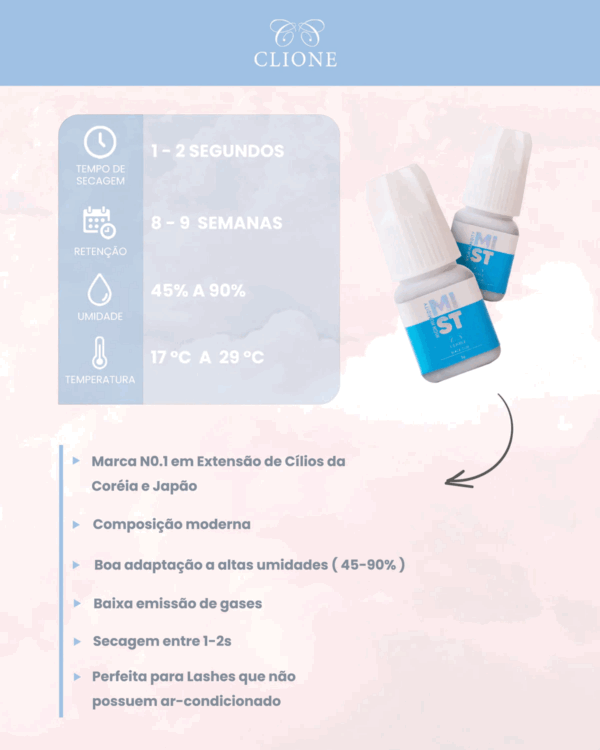 Clione Prime MIST Eyelash Extension Glue - Mist - Image 3