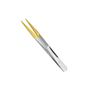 Eyebrow Tweezers Professional - Mundial - Fine Tip - Gold - Ponta Fina