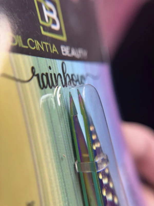 Eyebrow Tweezers Rainbow Fine Tip - DilCintia Beauty - Ponta Fina - Image 2